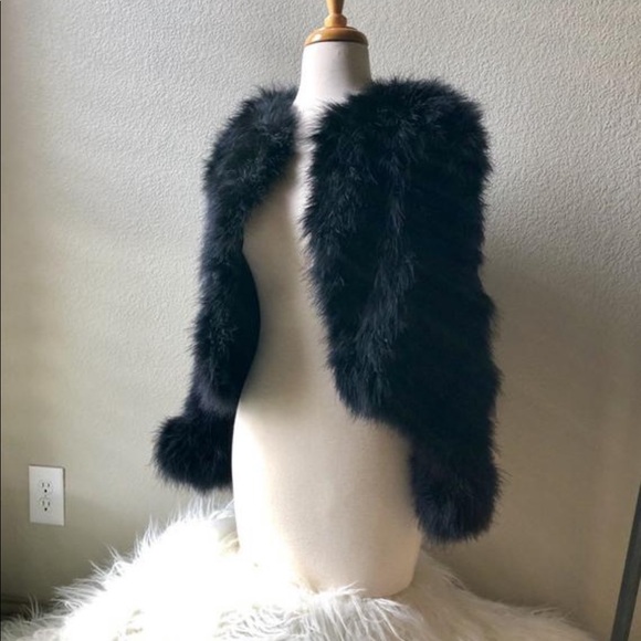 Sold Elsewhere::: Vintage Maribou Jacket 1990’s - Picture 8 of 15